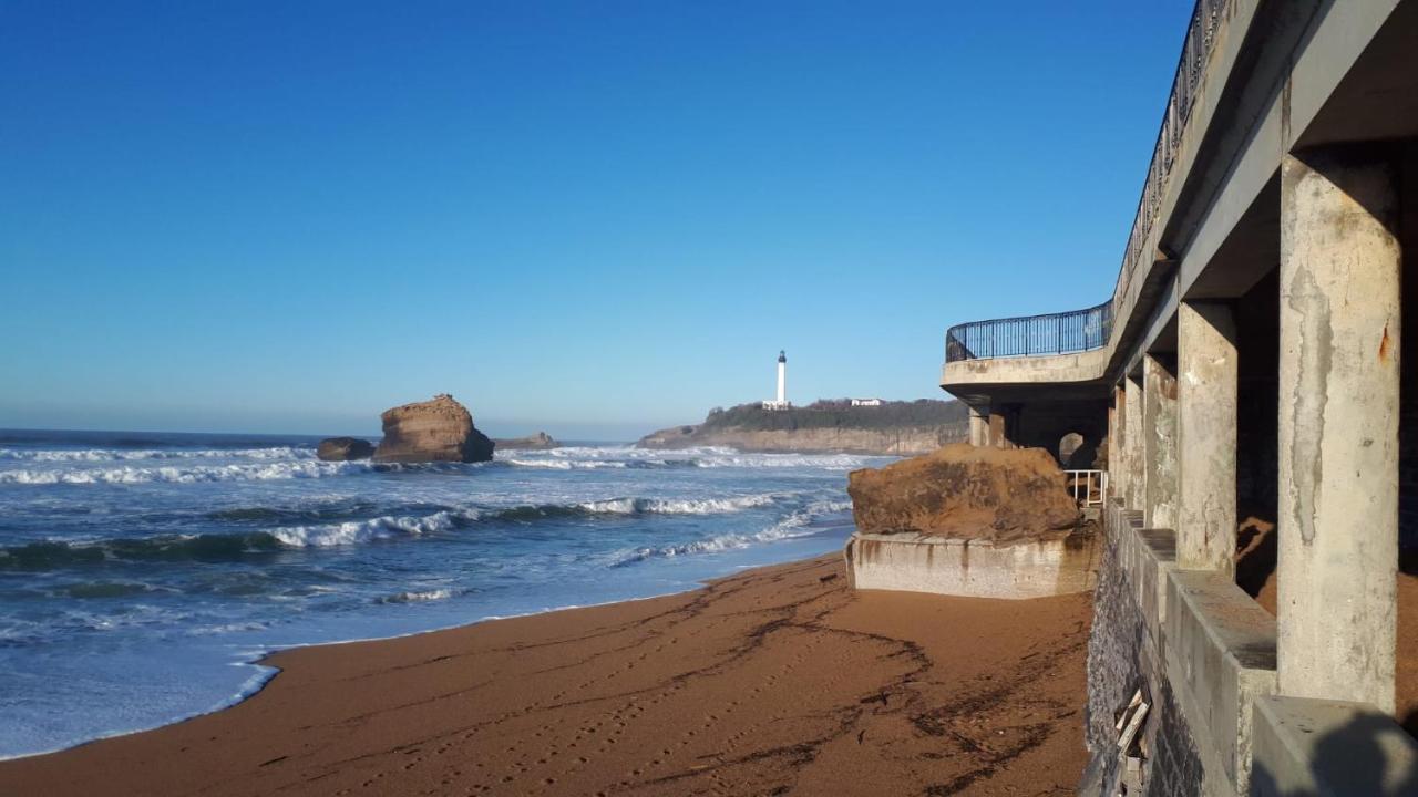 Studio Et Piscine Sur La Grande Plage 비아히쯔 외부 사진